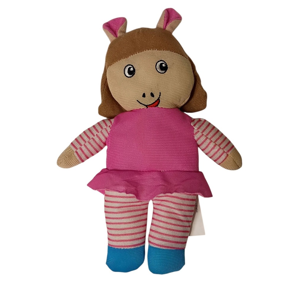PBS KIDS 10" D.W. Dora Winifred‎ Read Plush Toy Doll Arthur and Friends
